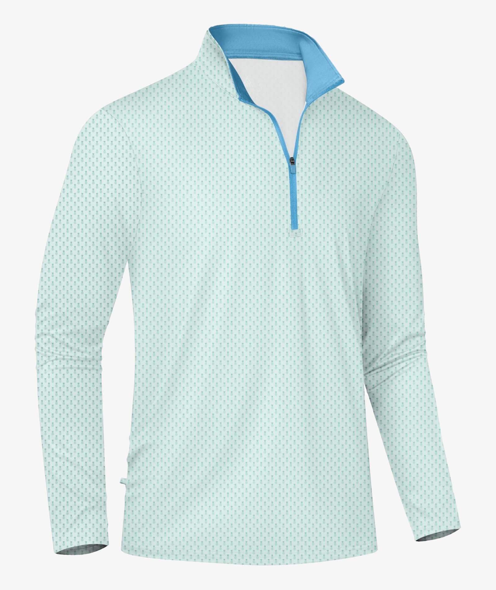 Pineapple Quarter Zip Polo