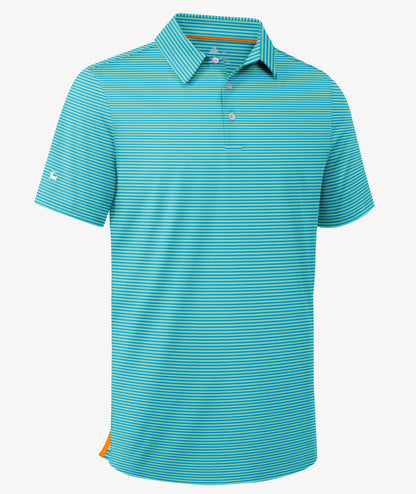 Polo de golf performant à rayures
