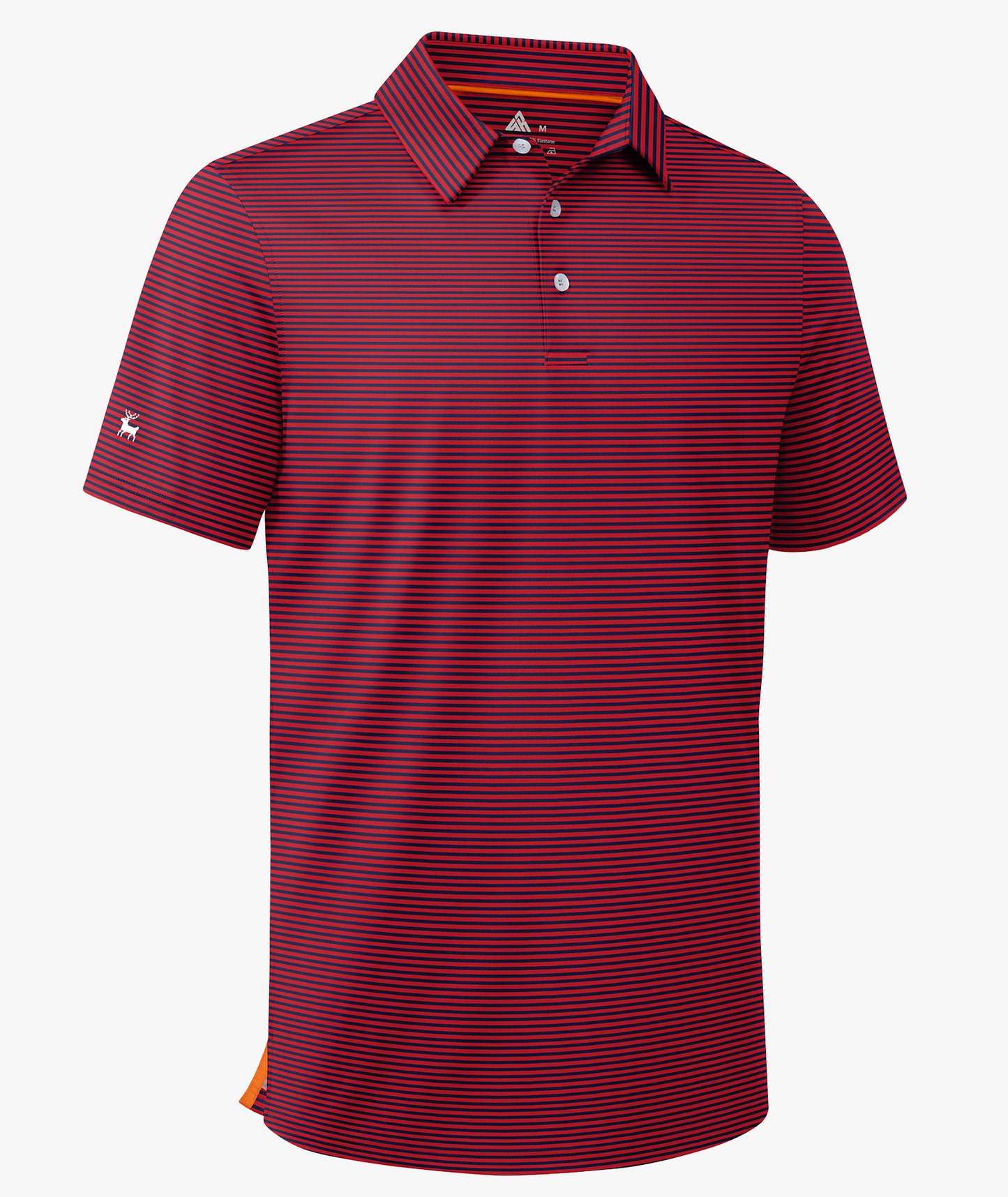 Polo de golf performant à rayures