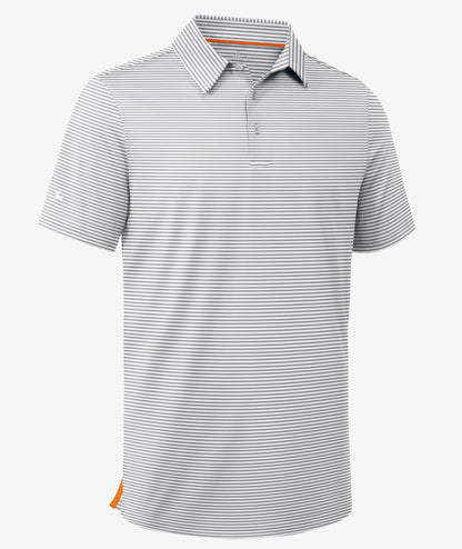 Polo de golf performant à rayures