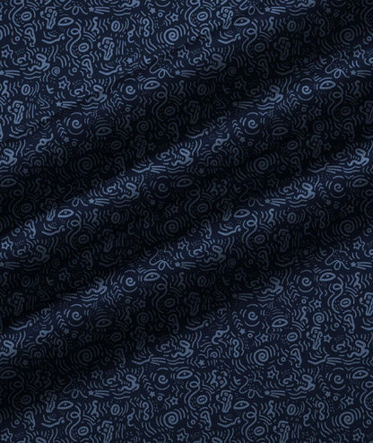 Abstract Maze Quarter Zip Polo