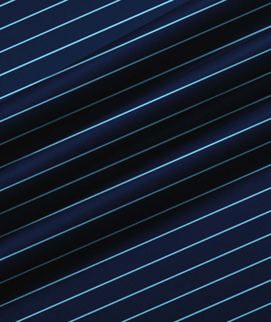 Coastal Stripe Quarter Zip Polo