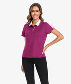 Contrast Collar Polo Shirt