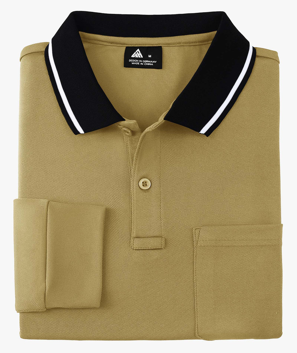 Athletic Long Sleeve Polo Shirt