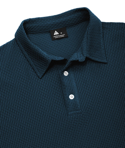Waffle Knit Performance Polo