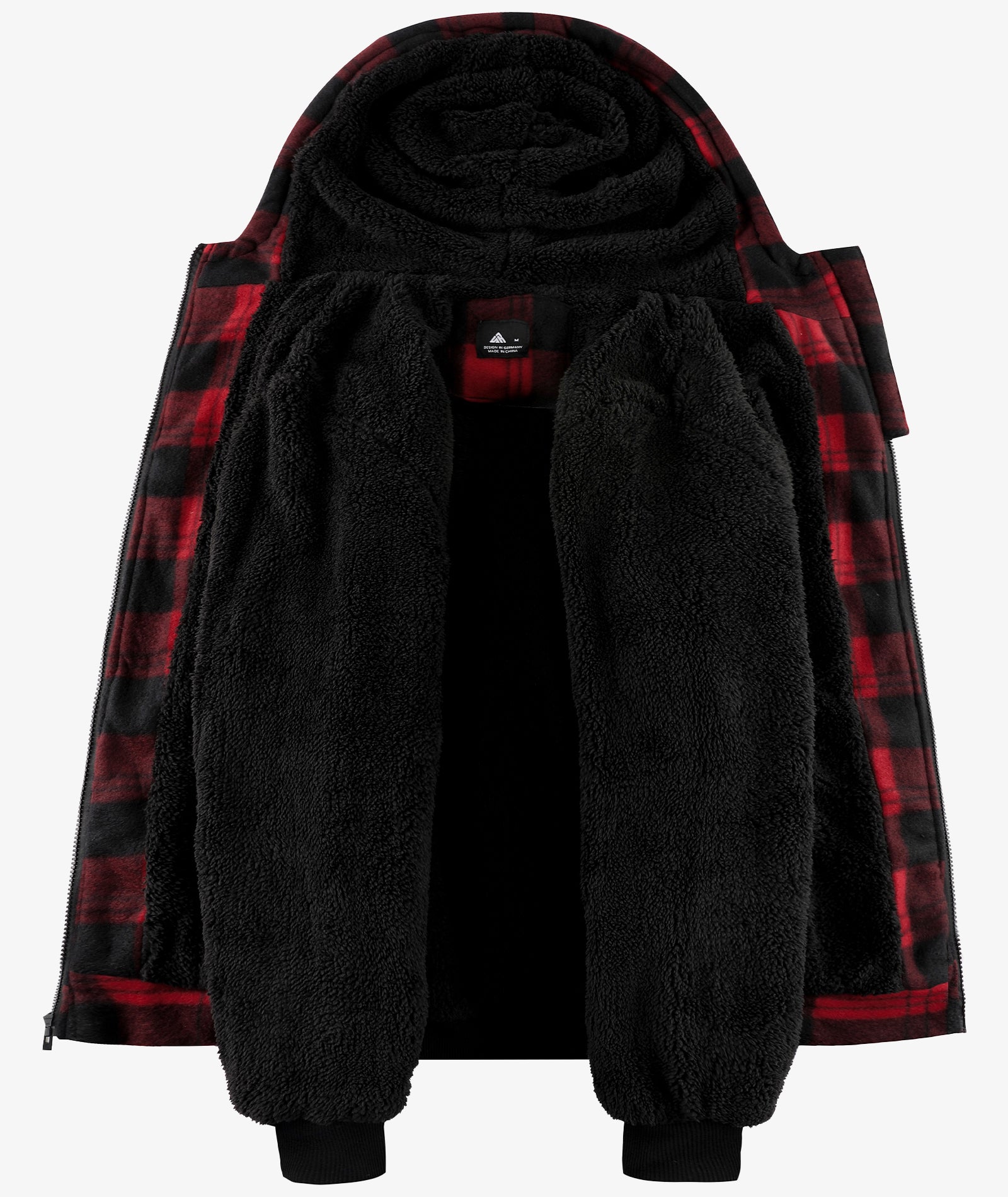 Veste à capuche en molleton doublée de polaire