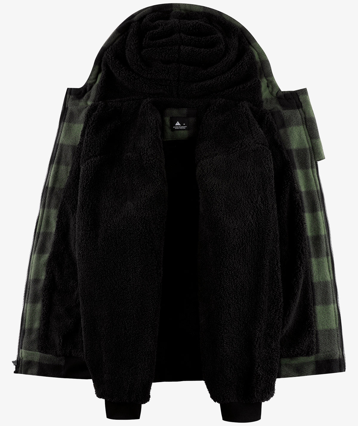 Veste à capuche en molleton doublée de polaire