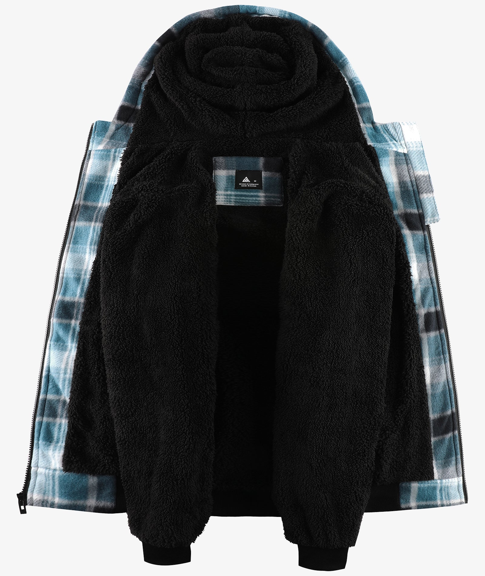 Veste à capuche en molleton doublée de polaire