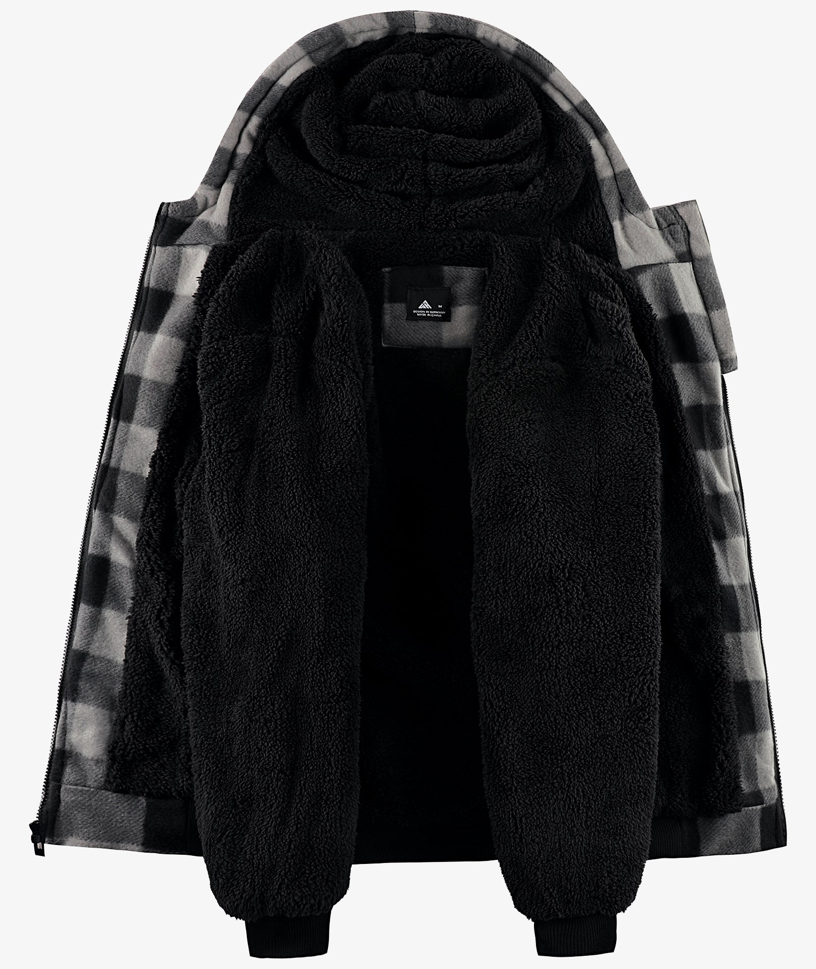 Veste à capuche en molleton doublée de polaire