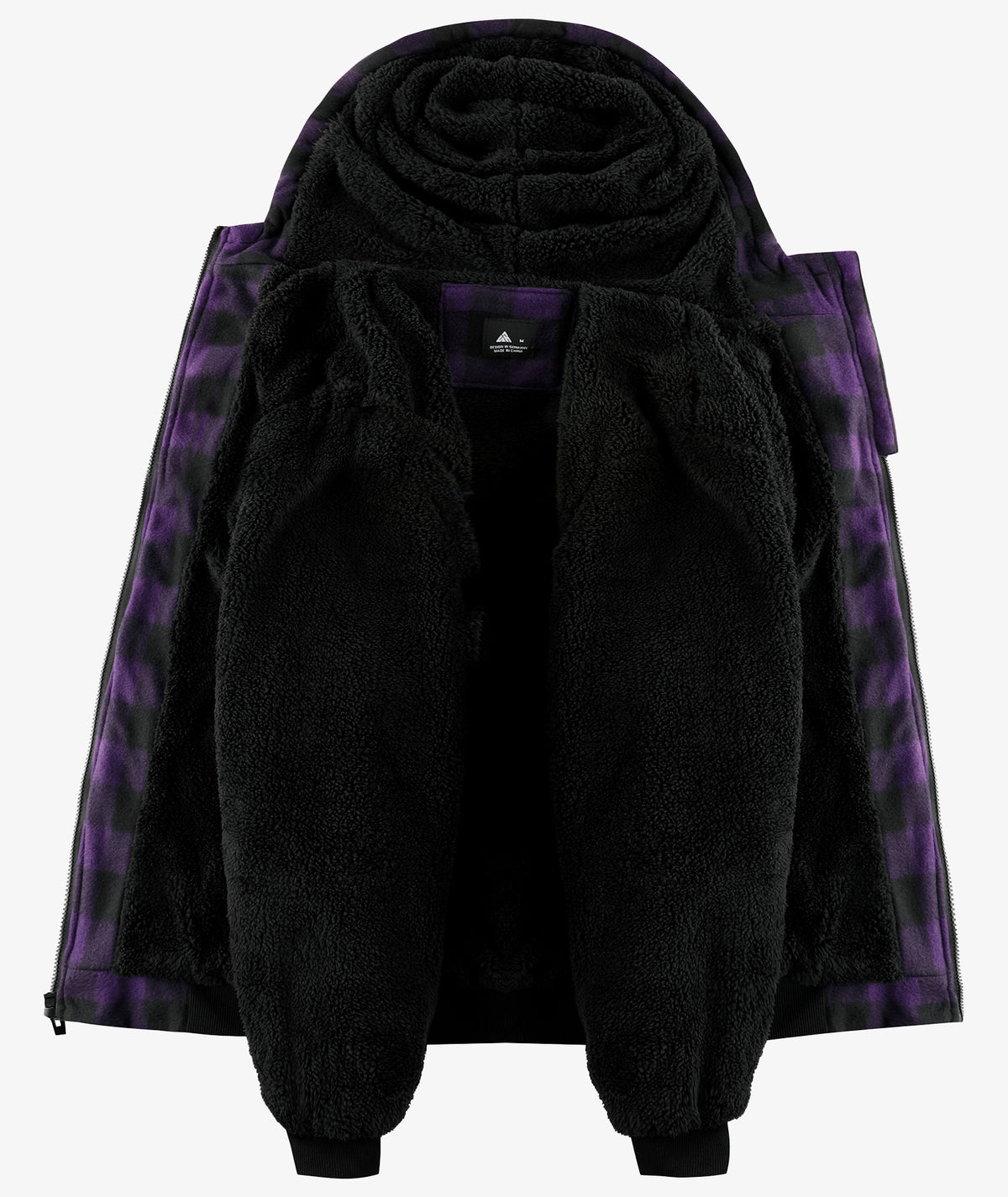 Veste à capuche en molleton doublée de polaire