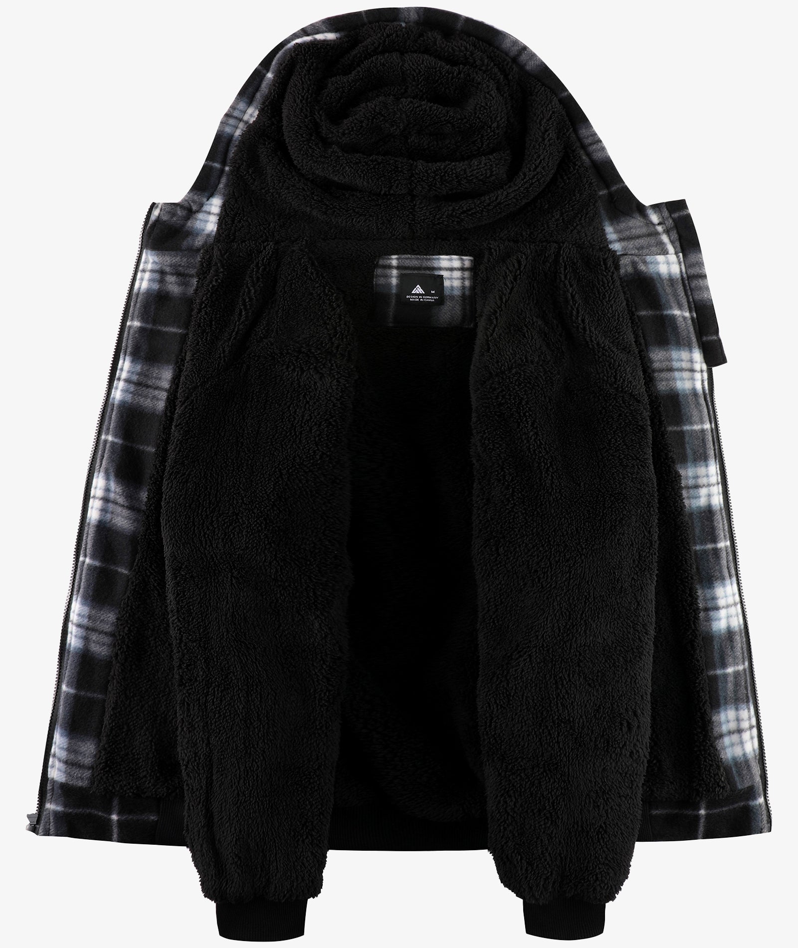 Veste à capuche en molleton doublée de polaire