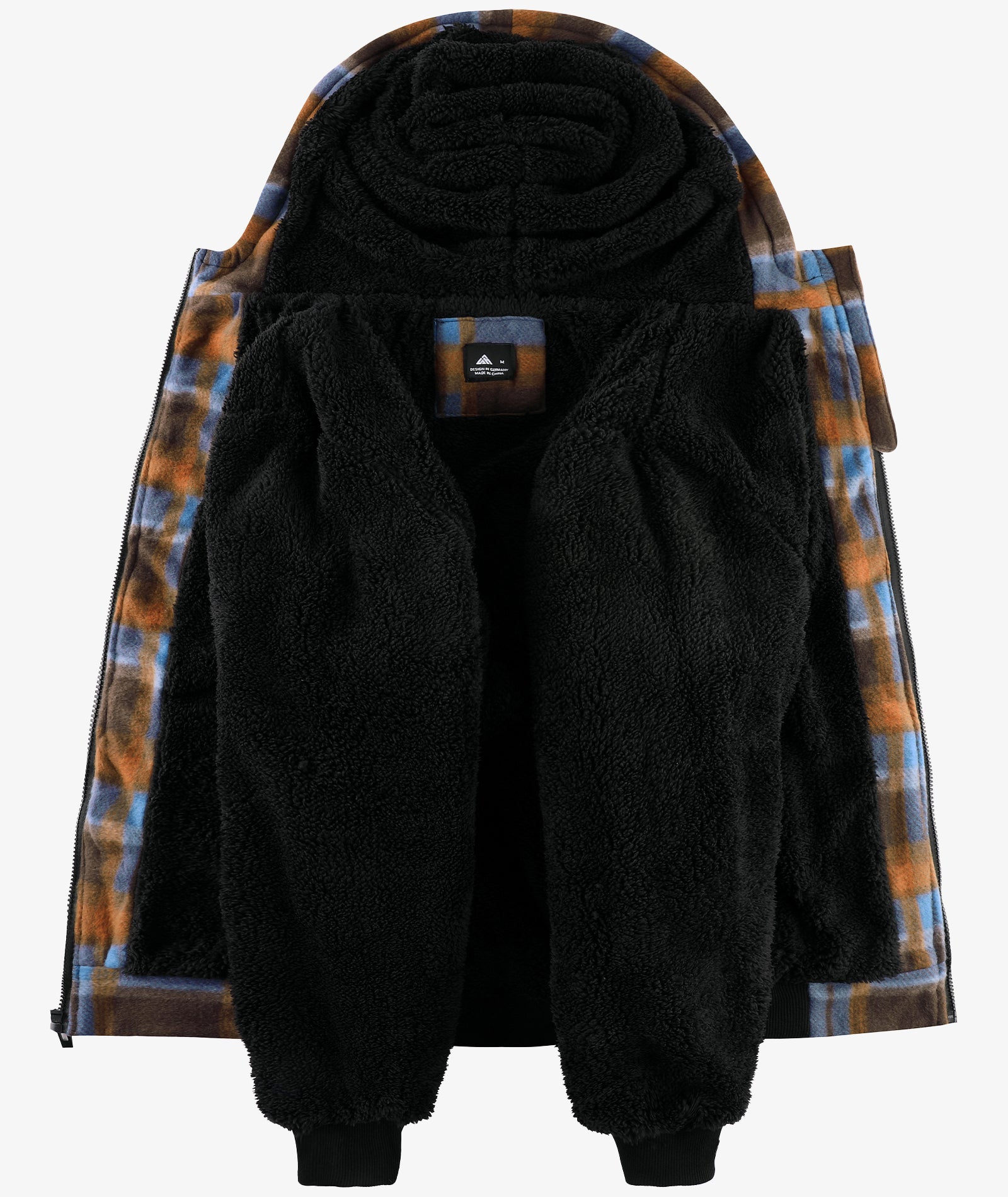 Veste à capuche en molleton doublée de polaire