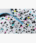 Splatter Print Quarter Zip Polo