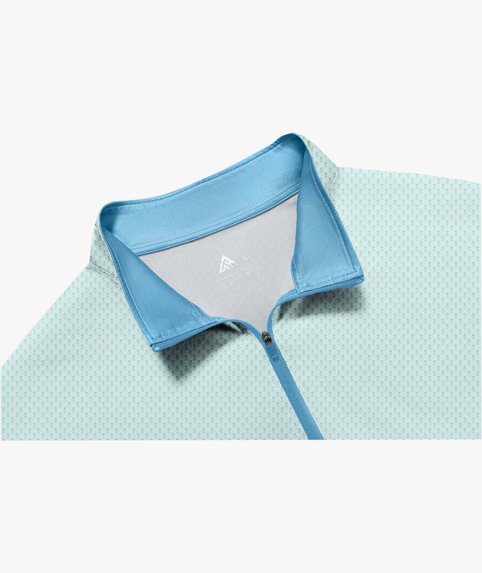 Pineapple Quarter Zip Polo