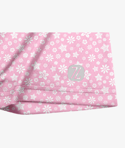 Pink Bloom Golf Polo