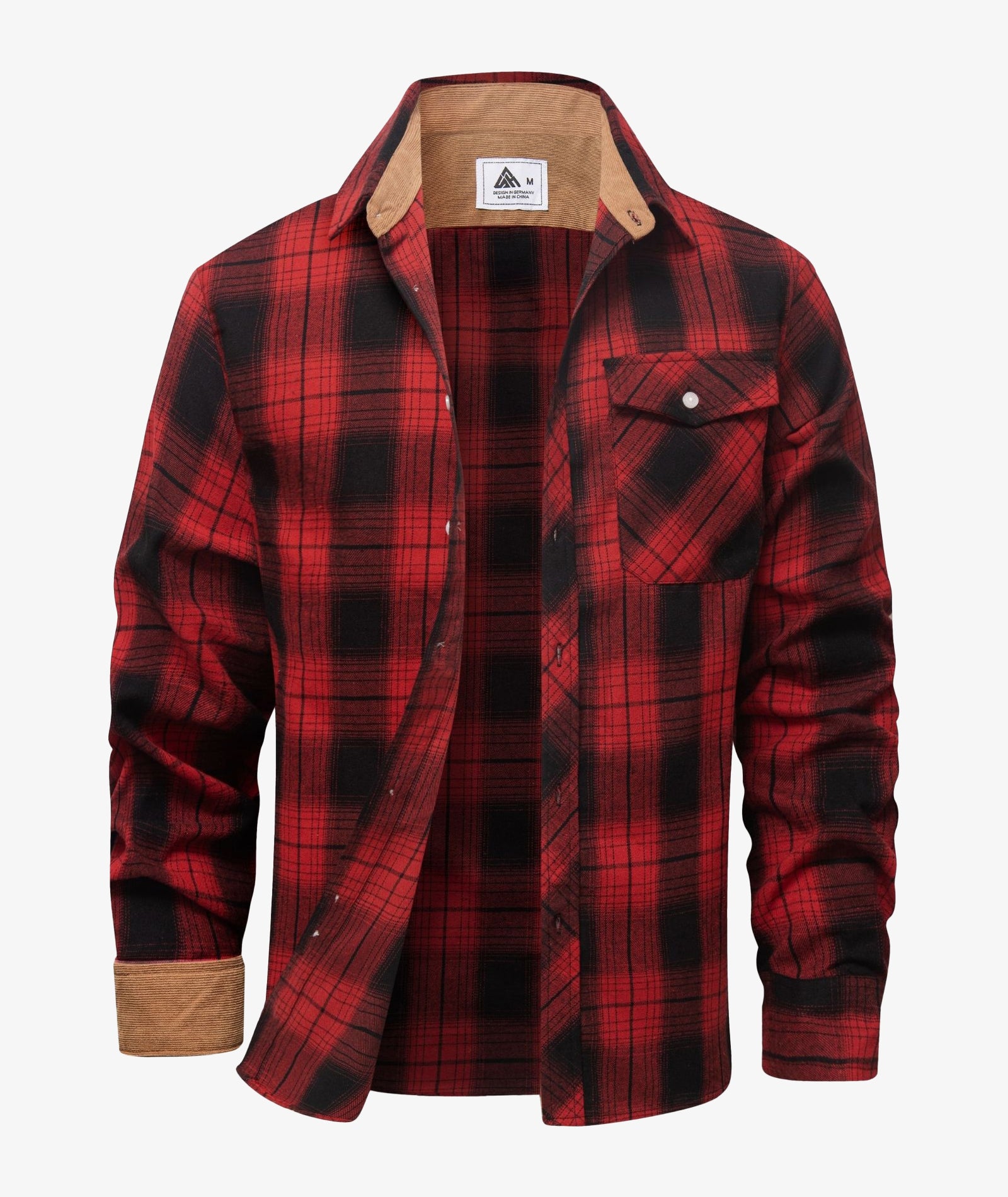 Camisa Chaqueta a Cuadros para Hombre