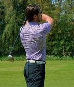 Lavender Floral Golf Polo