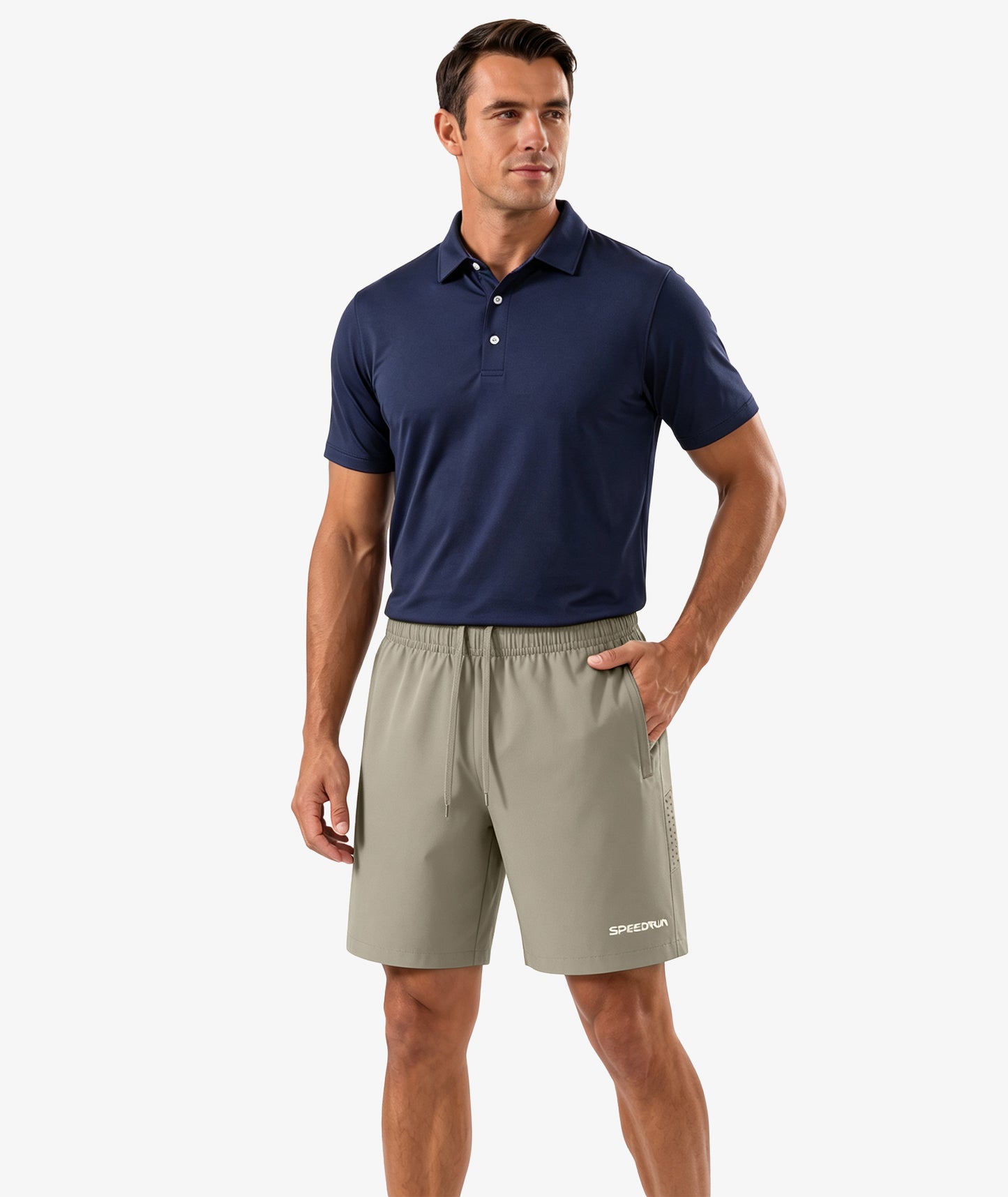 Shorts zippés pour homme