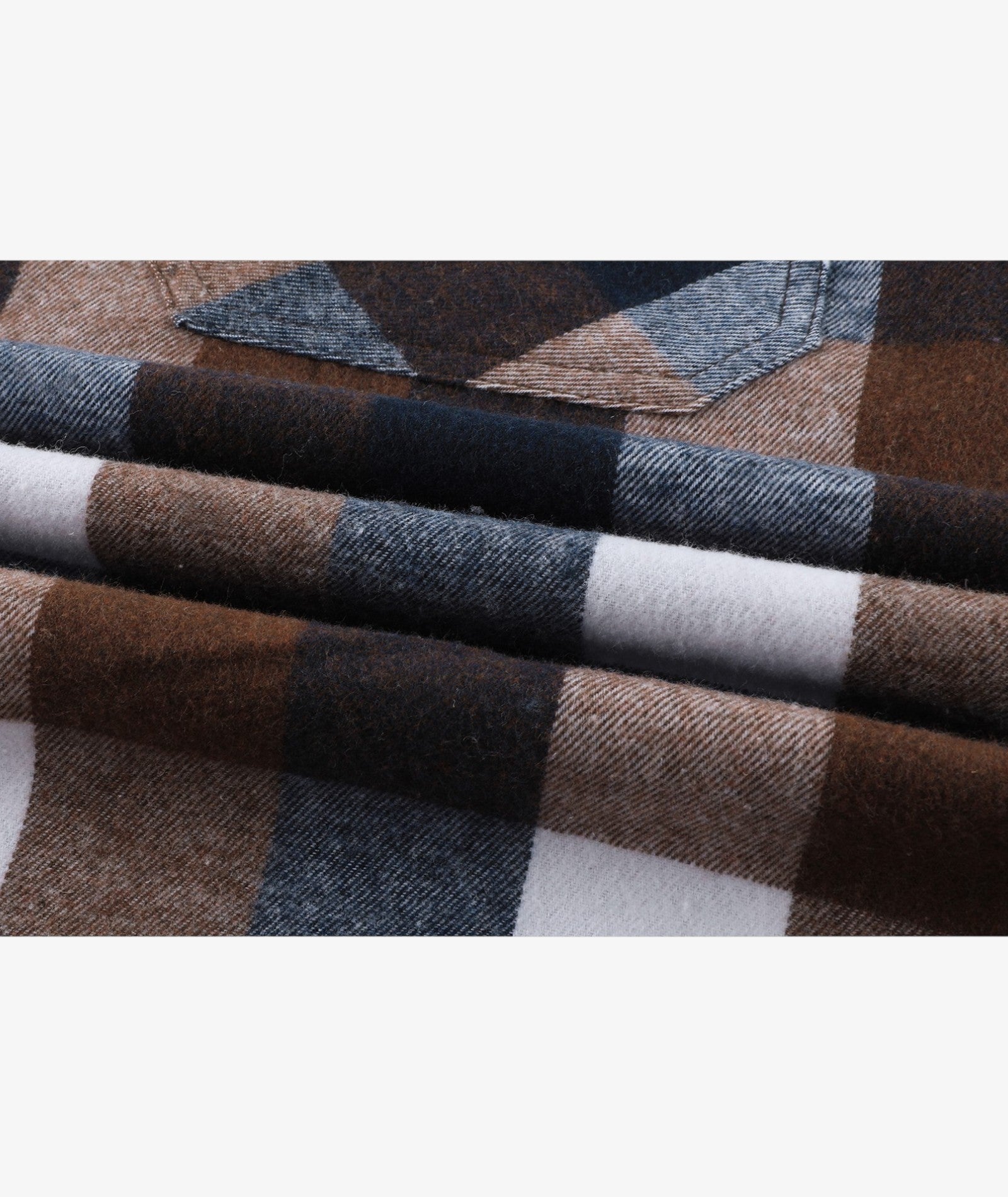 Layered Plaid Hooded Shirt