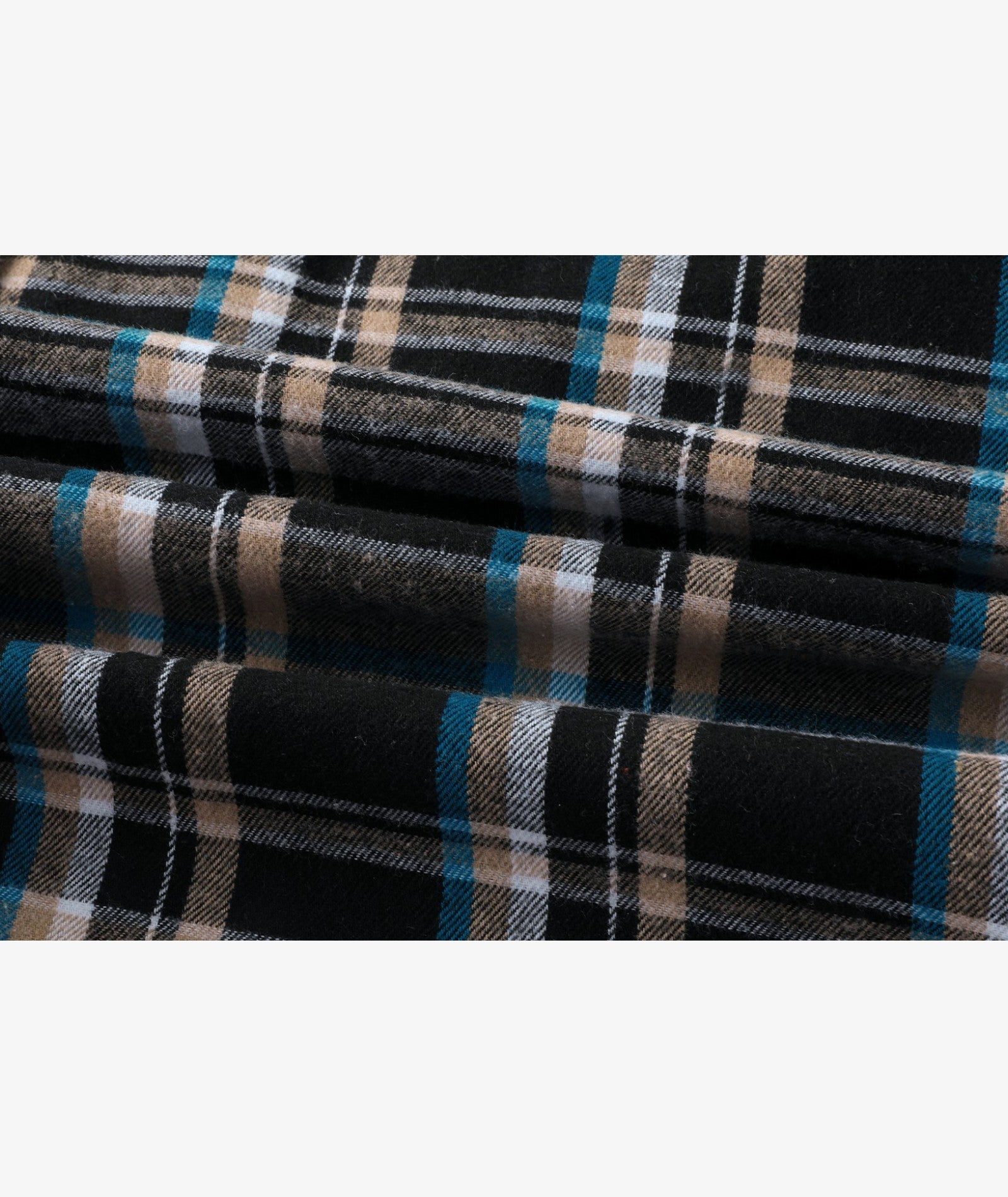 Layered Plaid Hooded Shirt