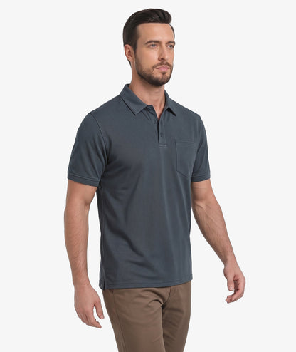 Textured Pocket Golf Polo