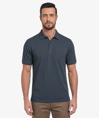 Textured Pocket Golf Polo