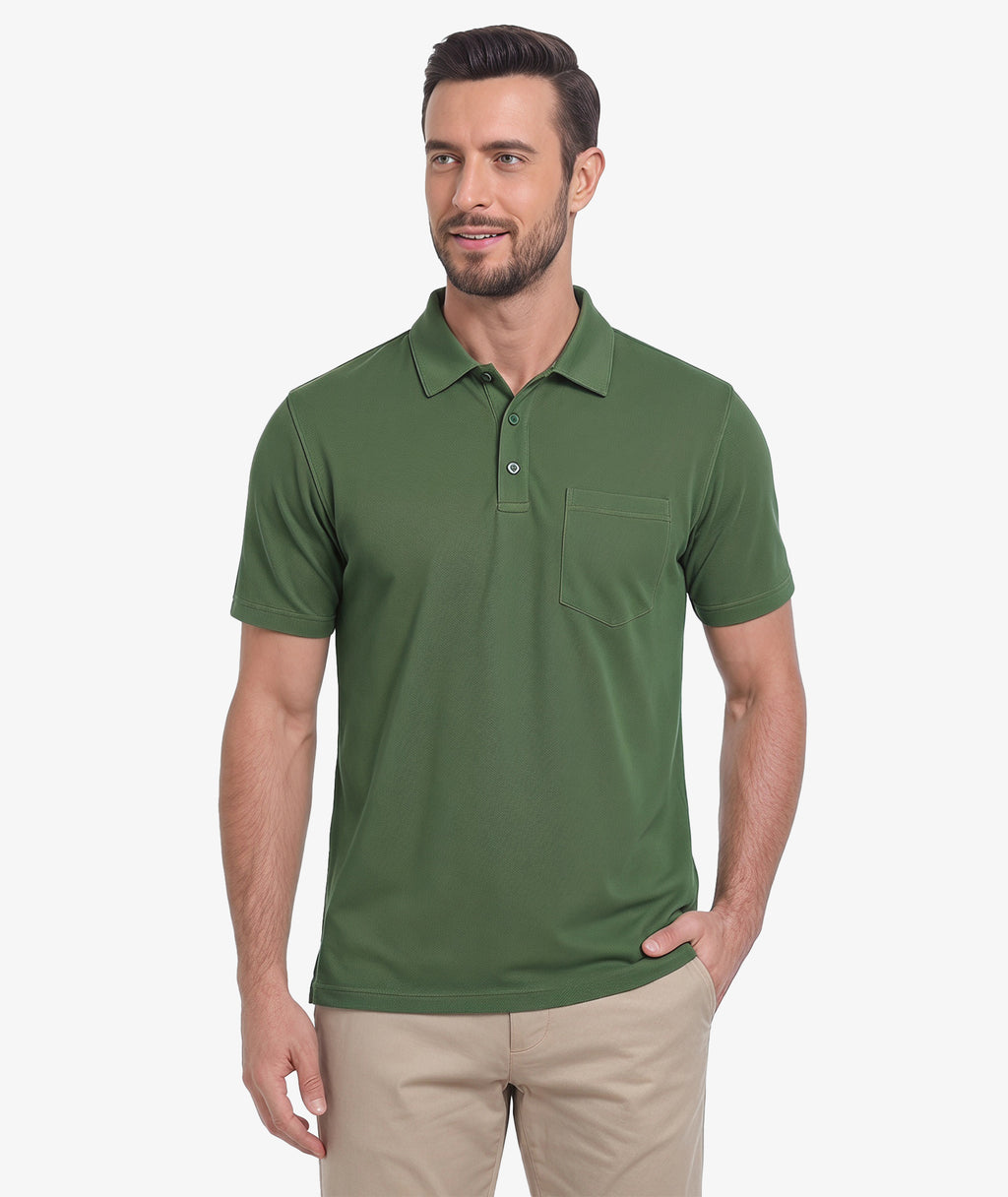 Textured Pocket Golf Polo
