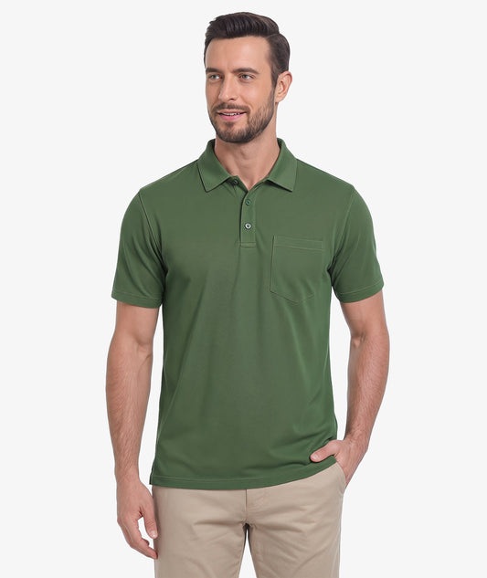 Textured Pocket Golf Polo