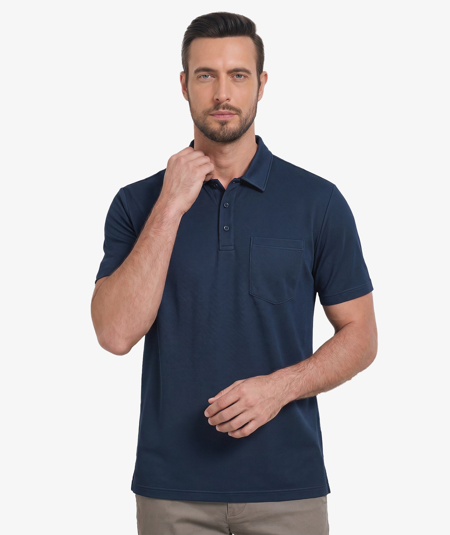 Textured Pocket Golf Polo