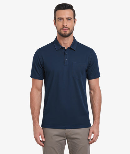 Textured Pocket Golf Polo