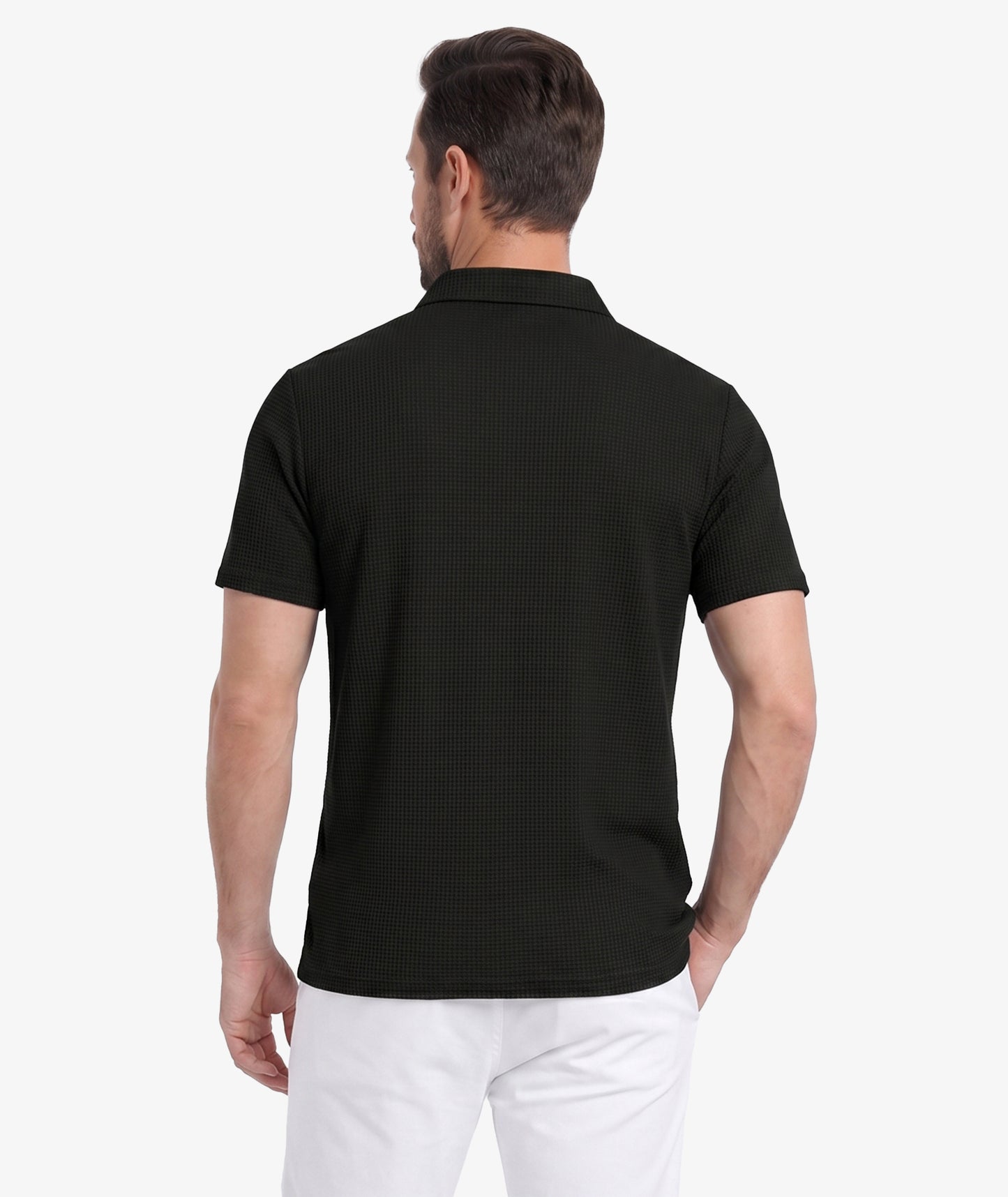Waffle Knit Performance Polo