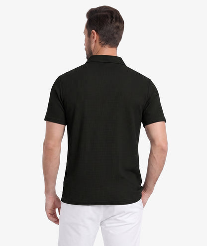 Waffle Knit Performance Polo