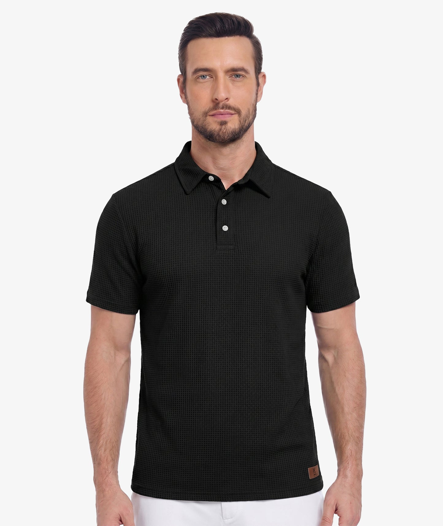 Waffle Knit Performance Polo