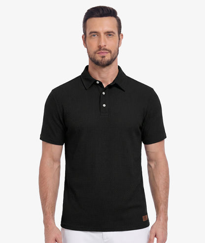 Waffle Knit Performance Polo