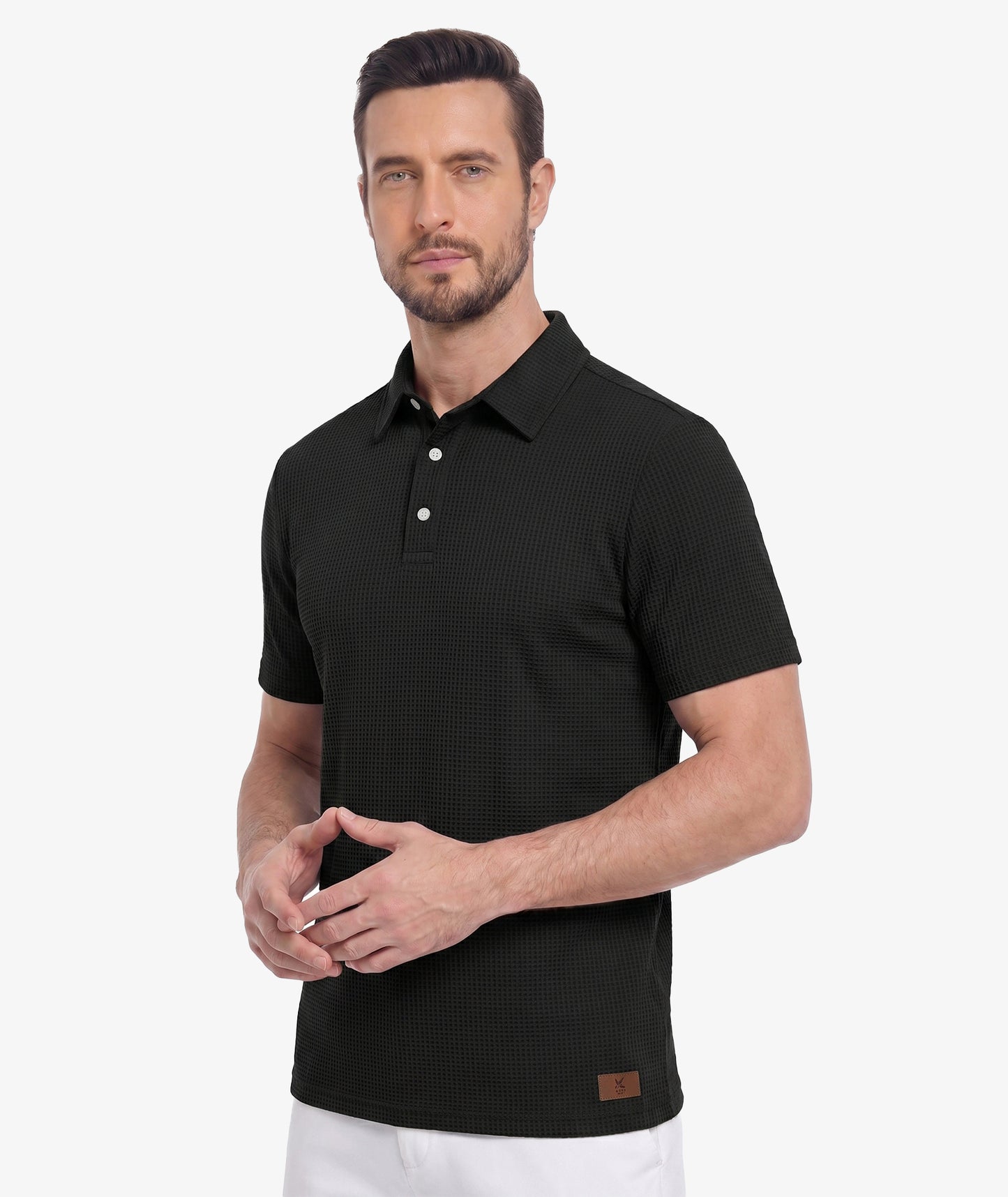 Waffle Knit Performance Polo