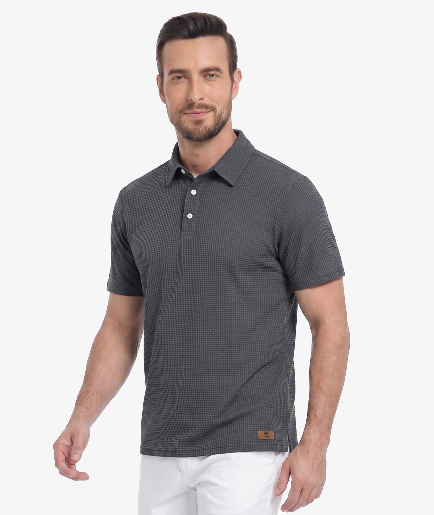 Waffle Knit Performance Polo
