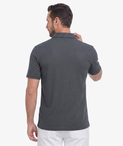 Waffle Knit Performance Polo