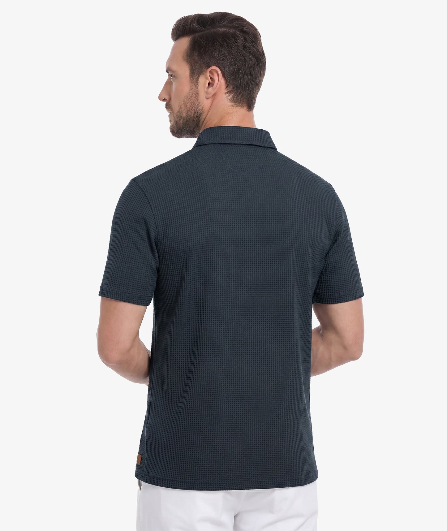 Waffle Knit Performance Polo