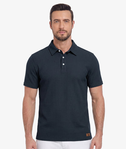 Waffle Knit Performance Polo