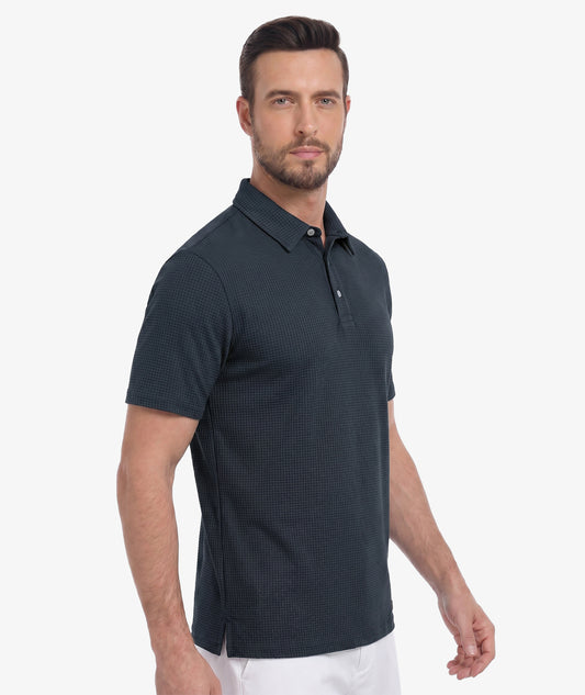 Waffle Knit Performance Polo