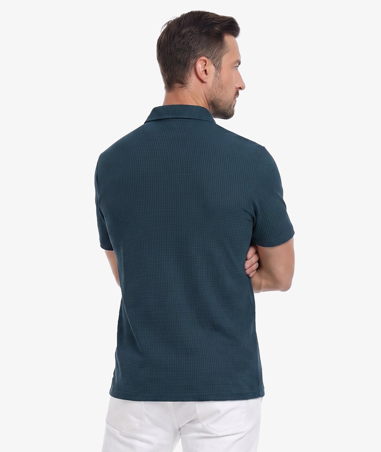Waffle Knit Performance Polo
