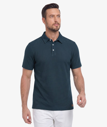 Waffle Knit Performance Polo