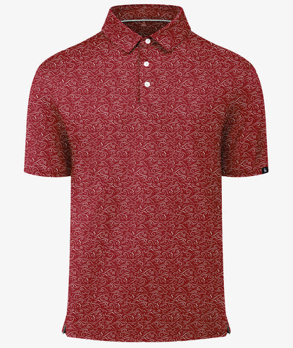 Polo de golf Rouge cramoisi