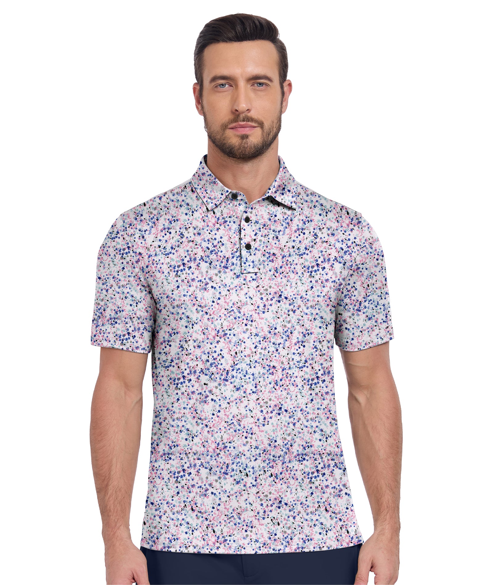 Cooling Print Golf Polo