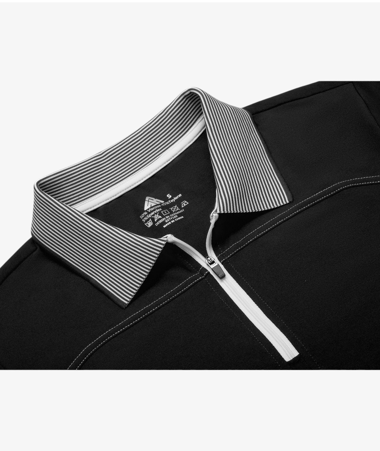 Polo de performance zippé