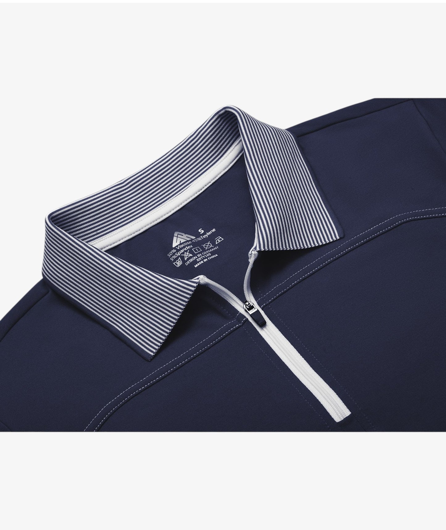 Polo de performance zippé