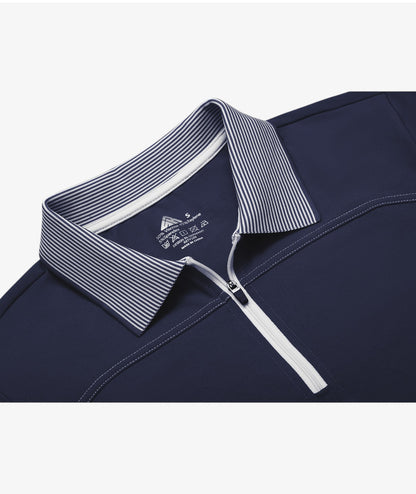 Polo de performance zippé