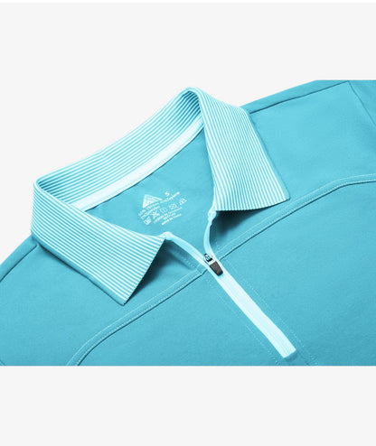 Polo de performance zippé