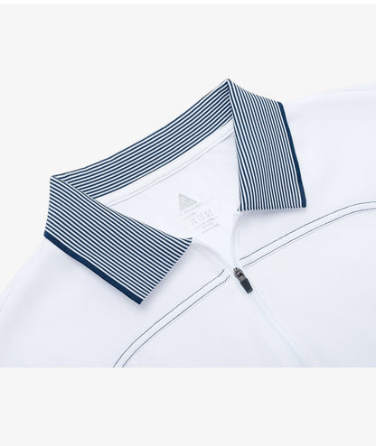 Polo de performance zippé