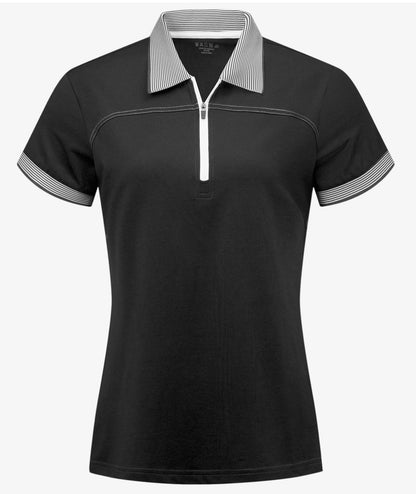 Polo de performance zippé